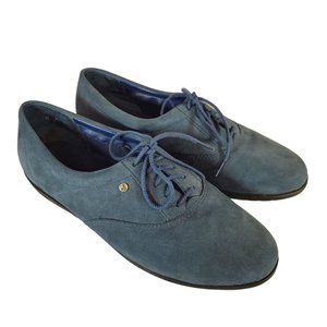 Easy Spirit Womens Size 8 B Comfort Shoes Blue Suede Esmotion Anti Gravity